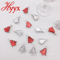 Cadeaux promotionnels HYYX beaucoup style arbre forme des clips en bois de noël clips photo